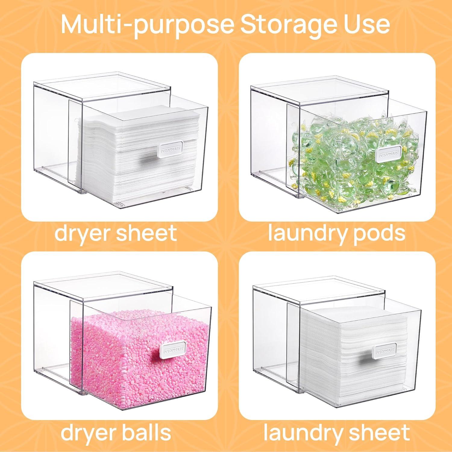 imageVtopmart Disposable Facial Towels HolderClear Storage Drawer Compatible with Clean Skin Club Towel XLAcrylic Box Hold 50 CountStylish and Functional Bathroom Accessory for Coutertop Organization2