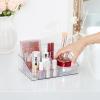 Vtopmart 1 Tier Clear Makeup Organizer with Drawer, Cosmetic Storage for Dresser Countertop and Bathroom Vanity, Beauty Holder for Lipstick Brush Skincare(1 Tier)