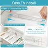Vtopmart 12 Pack Drawer Dividers for Clothes, 4″ High 10.2″-16.5″ Adjustable Expandable Dresser Drawer Organizer, Clear Plastic Separators for Dresser, Baby Clothing, Underwear, Cosmetic, Toiletries(4)