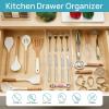 Vtopmart 12 Pack Drawer Dividers for Clothes, 4″ High 10.2″-16.5″ Adjustable Expandable Dresser Drawer Organizer, Clear Plastic Separators for Dresser, Baby Clothing, Underwear, Cosmetic, Toiletries(8)