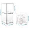 Vtopmart 12.1”W Clear Stackable Storage Drawers,3 Pack Acrylic Plastic Organizers Bins for Makeup Palettes, Cosmetics, and Beauty Supplies,Ideal for Vanity, Bathroom,Cabinet,Desk Organization(4pack High)