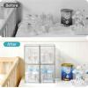 Vtopmart 12.1”W Clear Stackable Storage Drawers,3 Pack Acrylic Plastic Organizers Bins for Makeup Palettes, Cosmetics, and Beauty Supplies,Ideal for Vanity, Bathroom,Cabinet,Desk Organization(4pack High)