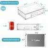 Vtopmart 12.1”W Clear Stackable Storage Drawers,3 Pack Acrylic Plastic Organizers Bins for Makeup Palettes, Cosmetics, and Beauty Supplies,Ideal for Vanity, Bathroom,Cabinet,Desk Organization(2pack Wide)