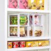 Vtopmart 2 Pack Large Stackable Storage Drawers,Clear Acrylic Drawer Organizers with Handles, Easily Assemble for Bathroom,Kitchen Undersink,Cabinet,Closet,Makeup,Pantry organization and Storage(White( 4 Pack))