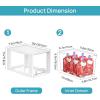 Vtopmart 2 Pack Large Stackable Storage Drawers,Clear Acrylic Drawer Organizers with Handles, Easily Assemble for Bathroom,Kitchen Undersink,Cabinet,Closet,Makeup,Pantry organization and Storage(White( 4 Pack))