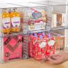 Vtopmart 2 Pack Large Stackable Storage Drawers,Clear Acrylic Drawer Organizers with Handles, Easily Assemble for Bathroom,Kitchen Undersink,Cabinet,Closet,Makeup,Pantry organization and Storage(Clear( 2 Pack))