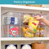 Vtopmart 2 Pack Large Stackable Storage Drawers,Clear Acrylic Drawer Organizers with Handles, Easily Assemble for Bathroom,Kitchen Undersink,Cabinet,Closet,Makeup,Pantry organization and Storage(Clear( 8 Pack))