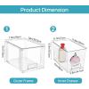 Vtopmart 2 Pack Large Stackable Storage Drawers,Clear Acrylic Drawer Organizers with Handles, Easily Assemble for Bathroom,Kitchen Undersink,Cabinet,Closet,Makeup,Pantry organization and Storage(Clear( 4 Pack))