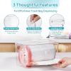 Vtopmart 2 Pack Trash Bag Holder, Stackable Garbage Bag Dispenser for 13/30/33 Gallon Bags, Clear Organizer Bins for Under Kitchen Sink, Laundry Room Organization and Storage(1 Pack)
