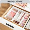 Vtopmart 25 PCS Plastic Drawer Organizers Set, 4-Size Versatile Bathroom and Vanity Drawer Organizer Trays, Storage Bins for Makeup, Bedroom, Kitchen Gadgets Utensils and Office(White)