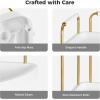 Vtopmart 2-Tier Bathroom Corner Organizer Countertop Gold(Gold)
