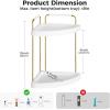 Vtopmart 2-Tier Bathroom Corner Organizer Countertop Gold(Gold)