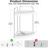 Vtopmart 2-Tier Bathroom Corner Organizer Countertop Gold(Silver)