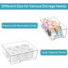 Vtopmart 3 Pack Clear Stackable Storage Drawers,Easy to Assemble Bathroom Organizers and Storage with handles,Plastic Drawers for Kitchen Pantry,Cabinet,Under Sink Organization(4 Small+2 Wide)