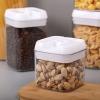 Vtopmart 4 PCS Airtight Food Storage Containers, BPA Free Plastic Spaghetti Pasta Containers with Easy Lock Lids, for Kitchen Pantry Organization and Storage, Include 24 Labels, 1.8L(6)