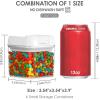 Vtopmart 4 PCS Airtight Food Storage Containers, BPA Free Plastic Spaghetti Pasta Containers with Easy Lock Lids, for Kitchen Pantry Organization and Storage, Include 24 Labels, 1.8L(6)