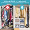 Vtopmart 4 Pack 18QT Clear Stackable Storage Drawers,Easily Assemble Closet Organizers,Plastic Storage Bins for Bathroom,Cabinet,Kitchen Pantry,Under Sink Organization(Medium)(white)