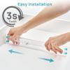 Vtopmart 4 Pack 6″ Tall Upgrade Drawer Dividers for Big and Deep Drawer, 12.8″-22.3″ Adjustable Expandable Dresser Drawer Organizer, Clear Plastic Separators for Dresser, Baby Supplies, Kitchenware(4)