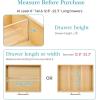Vtopmart 4 Pack 6″ Tall Upgrade Drawer Dividers for Big and Deep Drawer, 12.8″-22.3″ Adjustable Expandable Dresser Drawer Organizer, Clear Plastic Separators for Dresser, Baby Supplies, Kitchenware(10)