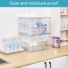 Vtopmart 4Pack Large Stackable Kitchen Pantry Storage Drawers, Clear Organizer Bins with Handles, Acrylic Drawer Organizers for Kitchen Pantry, Bathroom Undersink, Cabinet Organization and Storage(4Pack 9.7″H)