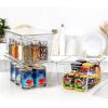 Vtopmart 6 Pack Clear Stackable Storage Bins with Lids,XLarge Plastic Containers with Handle for Pantry Organizer and Storage,Perfect for Kitchen,Fridge,Cabinet, Closet,Bathroom Organization(10)