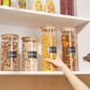 Vtopmart 70oz Glass Food Storage Jars, 3 Pack Large Kitchen Containers with Airtight Bamboo Lids for Pasta, Nuts, Flour, Canisters Set for Cereal, Pantry Organization, BPA Free(3 Pack (70 oz))