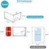 Vtopmart 8 Pack Small Clear Stackable Storage Drawers,Acrylic Bathroom Makeup Organizer,Plastic Storage Bins For Vanity, Undersink, Kitchen Cabinets, Pantry, Home Organization(12pack-Clear)