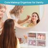 Vtopmart 8 Pack Small Clear Stackable Storage Drawers,Acrylic Bathroom Makeup Organizer,Plastic Storage Bins For Vanity, Undersink, Kitchen Cabinets, Pantry, Home Organization(4pack-White)