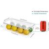 Vtopmart 8pcs Clear Organizers and Storage Bins with Lids, Stackable Plastic Storage Containers with Handles for Fridge, Freezer, Pantry, Cabinet, Kitchen Organization(10 Pack)