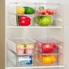 Vtopmart 8pcs Clear Organizers and Storage Bins with Lids, Stackable Plastic Storage Containers with Handles for Fridge, Freezer, Pantry, Cabinet, Kitchen Organization(10 Pack)