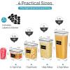 Vtopmart Airtight Food Storage Containers with Lids, 24 pcs Plastic Kitchen and Pantry Organization Canisters for Cereal, Dry Food, Flour and Sugar, BPA Free, Includes 24 Labels，Gray(Black)