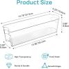 Vtopmart Breastmilk Storage Container 4PCS Set, Clear Freezer and Fridge Organizer Bins, Plastic Storage Bins for Breast Milk, Baby Pouches, Formula, Bottles and Yogurts, 4.3’’ Width, 14.7″ Long
