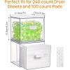 Vtopmart Disposable Facial Towels Holder,Clear Storage Drawer Compatible with Clean Skin Club Towel XL,Acrylic Box Hold 50 Count,Stylish and Functional Bathroom Accessory for Coutertop Organization(2)