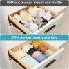 Vtopmart Drawer Dividers Organizers 8 Pack, Adjustable 3.2″ High Expandable from 12.2-21.4″ Kitchen Drawer Organizer, Clear Plastic Drawers Separators for Clothing, Installed by Double-sided Tape