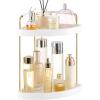 Vtopmart 2-Tier Bathroom Corner Organizer Countertop Gold(Gold)