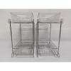 Vtopmart 4 Pack 2 Tier Bathroom Under Sink Organizers and Storage, Clear Kitchen Pantry Organization, Pull Out Medicine Cabinet Organizer with Movable Dividers(Transparent)