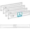 Vtopmart 4 Pack 6″ Tall Upgrade Drawer Dividers for Big and Deep Drawer, 12.8″-22.3″ Adjustable Expandable Dresser Drawer Organizer, Clear Plastic Separators for Dresser, Baby Supplies, Kitchenware(4)