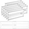 Vtopmart 4 Pack 6″ Tall Upgrade Drawer Dividers for Big and Deep Drawer, 12.8″-22.3″ Adjustable Expandable Dresser Drawer Organizer, Clear Plastic Separators for Dresser, Baby Supplies, Kitchenware(10)