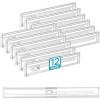 Vtopmart 4 Pack 6″ Tall Upgrade Drawer Dividers for Big and Deep Drawer, 12.8″-22.3″ Adjustable Expandable Dresser Drawer Organizer, Clear Plastic Separators for Dresser, Baby Supplies, Kitchenware(12)