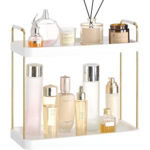 Vtopmart 2-Tier Bathroom Organizer Countertop Gold(Gold)