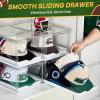 Vtopmart 6 Pack Hat Organizer for Baseball Caps, Clear Hats Holder Box with Drawer, Large Cap Storage with Sliding Tray, Stackable Rack Display Case with Magnetic Door, Each Holds 12 Hats(2)