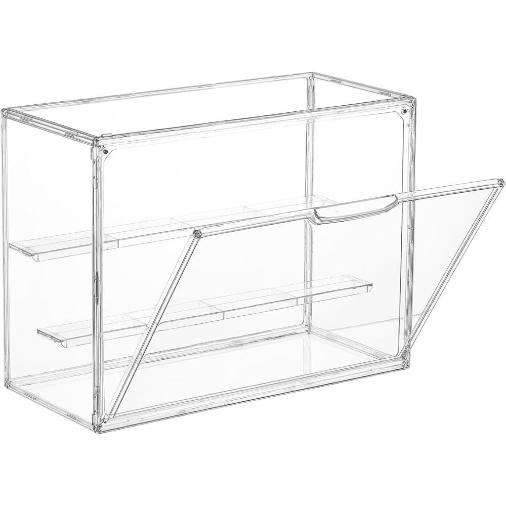 imageVtopmart 2 Pack 3 Tiers Acrylic Display Case1