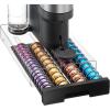 Vtopmart Coffee Pod Drawer Organizer for Nespresso Vertuo Pods, Holds 40 Large or 60 Small Capsules, Acrylic Coffee Pod Holder with Smooth Pull-Out, Anti-Slip Clear Storage