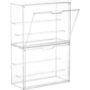 Vtopmart 2 Pack 3 Tiers Acrylic Display Case(2)