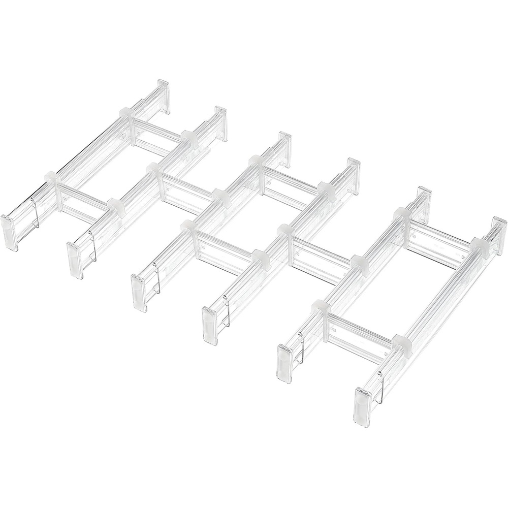 imageVtopmart 6 Pack 6 Tall Upgrade Drawer Dividers for Big and Deep Drawer 128223 Adjustable Expandable Dresser Drawer Organizer Clear Plastic Separators for Dresser Baby Supplies Kitchenware6