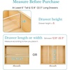 Vtopmart 6 Pack 6″ Tall Upgrade Drawer Dividers for Big and Deep Drawer, 12.8″-22.3″ Adjustable Expandable Dresser Drawer Organizer, Clear Plastic Separators for Dresser, Baby Supplies, Kitchenware(10)