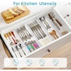 Vtopmart 6 Pack 6″ Tall Upgrade Drawer Dividers for Big and Deep Drawer, 12.8″-22.3″ Adjustable Expandable Dresser Drawer Organizer, Clear Plastic Separators for Dresser, Baby Supplies, Kitchenware(12)