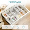 Vtopmart 6 Pack 6″ Tall Upgrade Drawer Dividers for Big and Deep Drawer, 12.8″-22.3″ Adjustable Expandable Dresser Drawer Organizer, Clear Plastic Separators for Dresser, Baby Supplies, Kitchenware(6)