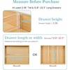 Vtopmart 6 Pack 6″ Tall Upgrade Drawer Dividers for Big and Deep Drawer, 12.8″-22.3″ Adjustable Expandable Dresser Drawer Organizer, Clear Plastic Separators for Dresser, Baby Supplies, Kitchenware(8)