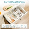 Vtopmart 6 Pack 6″ Tall Upgrade Drawer Dividers for Big and Deep Drawer, 12.8″-22.3″ Adjustable Expandable Dresser Drawer Organizer, Clear Plastic Separators for Dresser, Baby Supplies, Kitchenware(6)